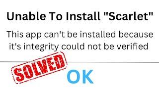 Unable to Verify App An internet Connection is Required iOS 16 Scarlet|Unable to Verify App Scarlet