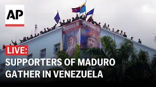 LIVE: Supporters of Venezuela President Nicolás Maduro gather in Caracas