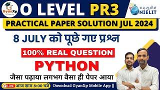 8 July 2024 O Level Python  Practical Paper Solution || O Level Exam July 2024 || GyanXp