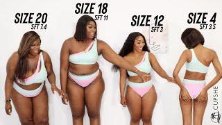 The REALEST Swimsuit Try On Haul (size 4 vs 12 vs 18 vs 20) CUPSHE