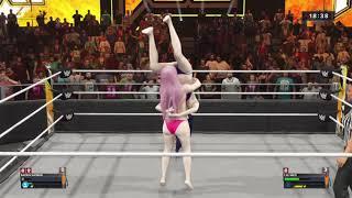 WWE 2K23 Shogun Raiden VS Yae Miko Bikini Tombstone Ironwoman