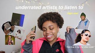 underrated artists & songs you NEED to listen to