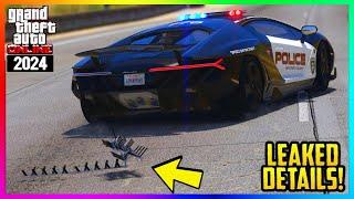 NEW Police Weapons, SPIKE STRIP, Leaked Car, FREE Cop Outfits, GTA 5 DLC 2024 (GTA Online Update)