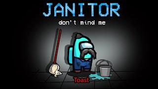 Toast the Genius Janitor sweeps up dead bodies in Among Us