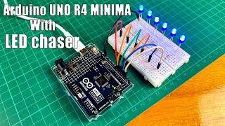 How to use the Arduino UNO R4 MINIMA board step by step | Arduino UNO R4 MINIMA projects