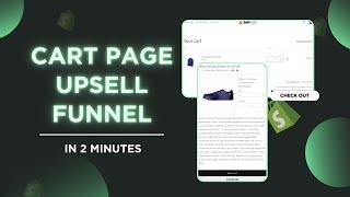 How to Set Up CART PAGE UPSELL FUNNELS to Increase AOV in Your Shopify Store: Step-by-Step Guide