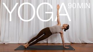 Vinyasa Yoga | volle 90 Min Klasse für die Mittelstufe & Fortgeschrittene | kraftvoll & ausgewogen