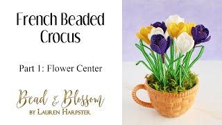 French beaded Crocus Class | Part 1 of 5: Flower Center