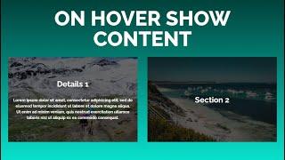 Best Effective Hover On Image Showing Text | How To Show Text On Hover Image | Smart Webtuts | 2020