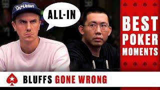 FAILED BLUFFS: how to induce a BLUFF ️ Best Poker Moments ️ PokerStars