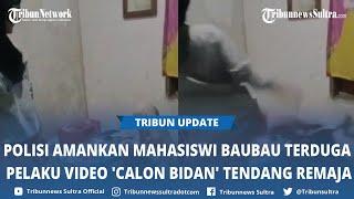 Polisi Amankan Mahasiswi Baubau Terduga Pelaku Video Viral ‘Calon Bidan’ Tendang Remaja di Buteng