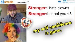 shy clown on omegle makes people feel awkward :/