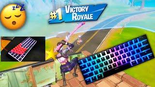 [1 HOUR] Chill & Relaxing LoFi Mechanical Keyboard Sounds ASMR Fortnite Gameplay