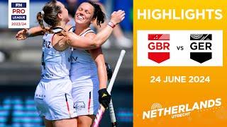 FIH Hockey Pro League 2023/24 Highlights - Great Britain vs Germany (W) | Match 1