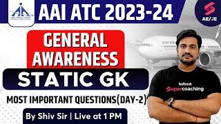 AAI ATC Previous Year Question Paper GK | AAI ATC General Awareness 2023 | By Shiv Sir