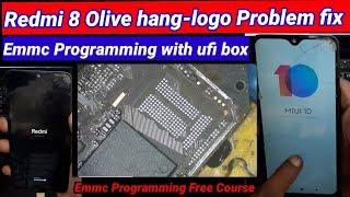 Redmi 8 olive Hang-logo Problem fix with ufi box | Redmi 8 olive the system has been destroyed done
