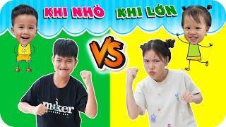 Anh Trai Em Gái Khi Nhỏ Vs Khi Lớn | Minh Khoa TV