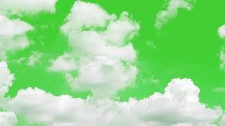 Stunning Clouds Travel Across Sky Timelapse on Green Screen Background | HD