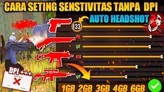 100% AUTO HEADSHOT SEMUA HP️CARA SETING SENSITIVITAS TANPA DPI 2024