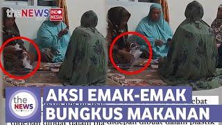 Momen Emak-emak Bungkus Makanan di Hajatan Padahal Masih Ada Tamu