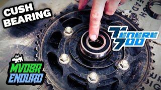 Tenere 700: Cush Hub Sprocket Carrier & Rear Wheel Bearing Replacement