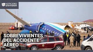 Esto es lo que se sabe del avión que se estrelló en Kazajistán: dos niños, entre los sobrevivientes