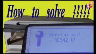 How to solve Service call-SC542-01 Error in Richo MP 2014 D Machine