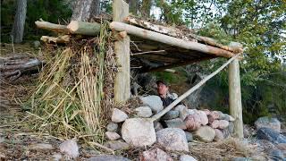 Building a Survival Shelter on an Island in 3 Days