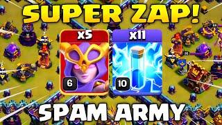 Super Witch + Zap Spell = SPAM ARMY!! TH15 Attack Strategy Clash of Clans 2025