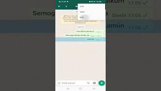 Edit pesan Wa yang sudah dikirim #fiturwhatsapp #fiturtersembunyi #whatsapp