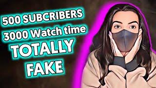 500 subcribe 3000 watch time totally fake || TECHNICAL SHEZADI