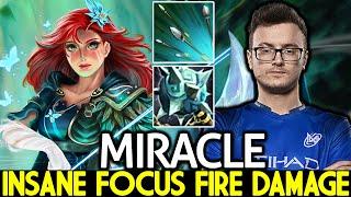 MIRACLE [Windranger] Insane Focus Fire Damage One ULT Kills Dota 2