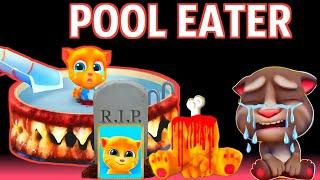 POOL EATER EAT GINGER AND BEN  - My Talking Tom Friends - AMONG US - R.I.P ALL FRIENDS