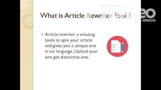 Article Rewriter Software Free Download