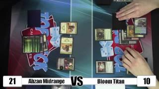 MTG - Modern Gameplay: Abzan Midrange vs Bloom Titan