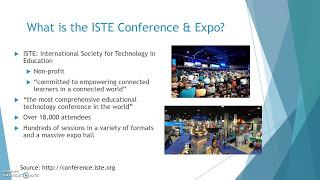ISTE Conference & Expo Video Pitch