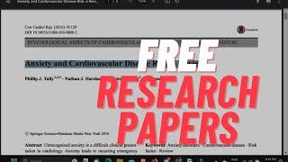 Access & Download Research Papers for FREE