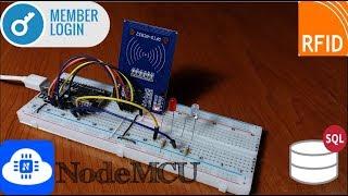 Professional attendance system using NodeMCU with a website and a Database.