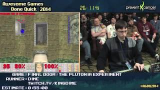 Final Doom: The Plutonia Experiment :: Ultra Violence SPEED RUN (0:45:29) [PC] by Dime #AGDQ 2014