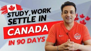 Study, Work & Settle in Canada in just 90 days | Immigrate to Canada