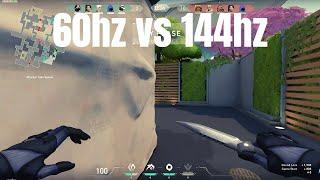 60hz vs 144hz in (VALORANT)