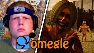 The Weird Titans Go On Omegle... (AOT VR)