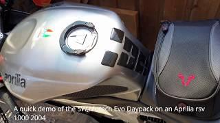 SW Motech Evo Daypack on an Aprilia RSV 1000 r