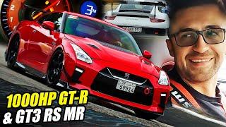 1000hp Nissan GT-R Meets Porsche GT3 RS MR... // Nürburgring