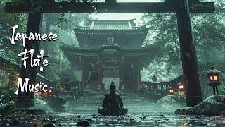 Healing Rain - Beautiful Japanese Music - Japanese Flute Music Meditation, Soothing, Deep Sleep