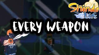 Every Weapon and Throwable in Shindo Life