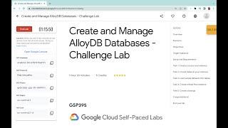 Create and Manage AlloyDB Databases - Challenge Lab || #qwiklabs || #GSP395