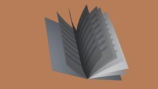 Animation of flipping a book | Detailed tutorial in After Effects | 3D flip book animation