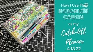 How I Use My Hobonichi Cousin as a Catch-All Planner | 4.18.22 | Functional Planning