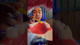 TISHLARNI TO’G’RI TOZALASH! #dentist #viral #asmr #shorts